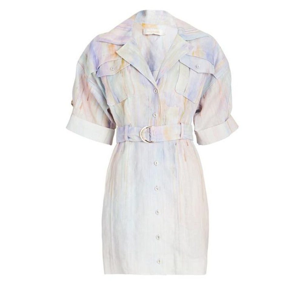 Zimmermann Rhythmic Belted Dress